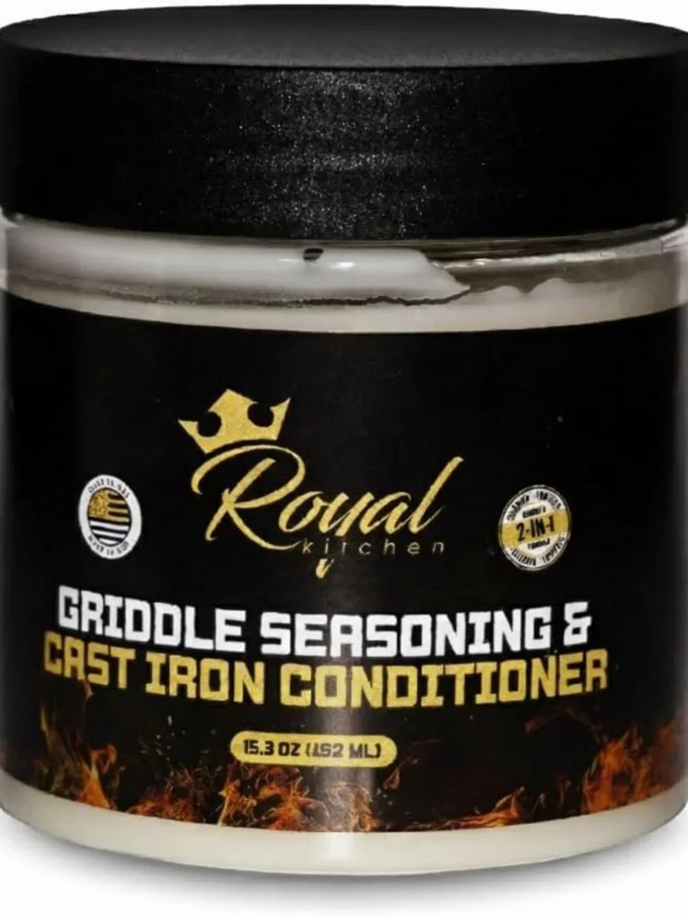 2-IN-1 Cast Iron & Carbon Steel Conditioner | Restores & Protects Cookware, Food